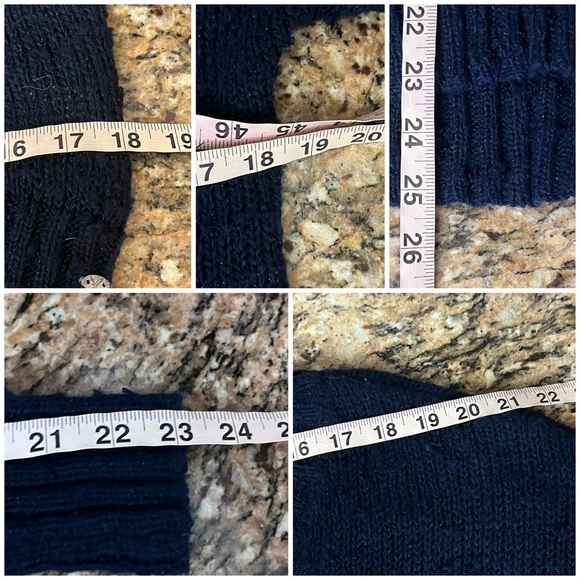 American Eagle Women's Blue Sweater Wool Tunic Goth Grunge Preppy Y2k Vtg L - Picture 6 of 12